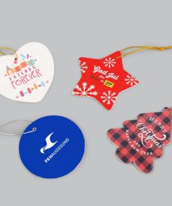 Elegant juletrepynt av keramikk