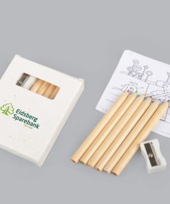 Kreativt Sett m/Frøboks – 6 Farger og Tegnebok