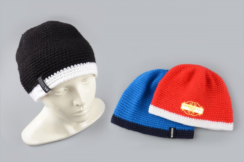 AALBORG Beanie – Håndheklet Lue Med fleecefôr i Egne Farger